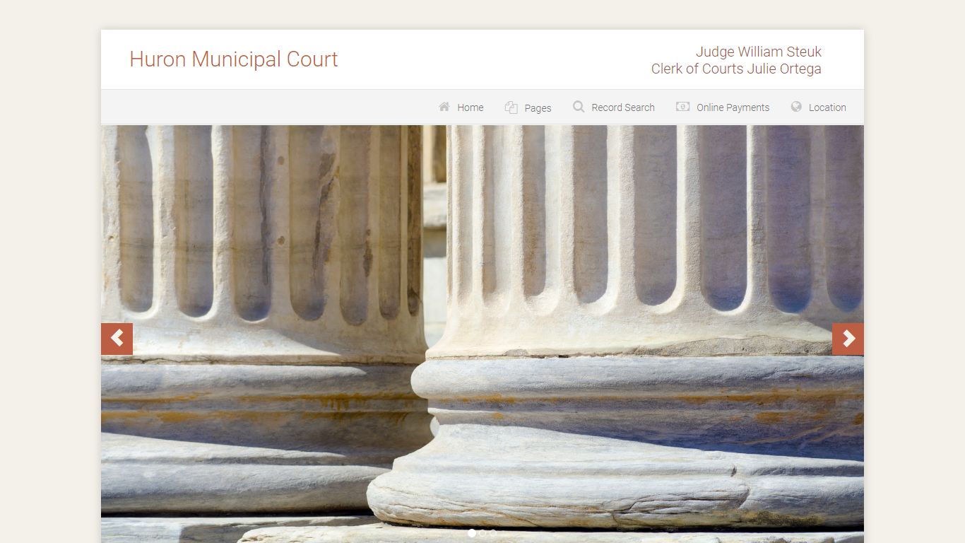 Huron Municipal Court - Record Search